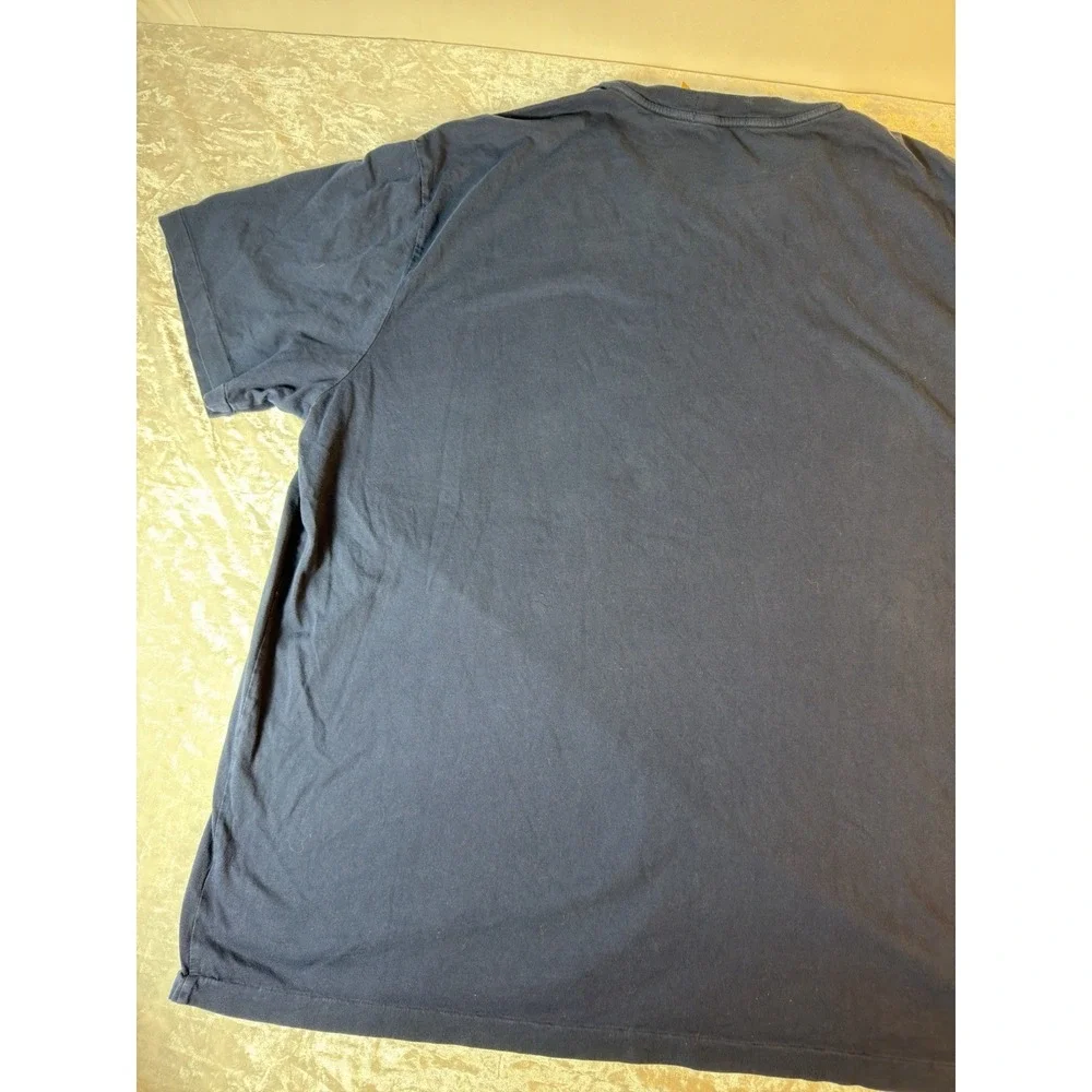 Polo Ralph Lauren Big Pony T Shirt Mens 2XB Navy Distressed Graphic Tee